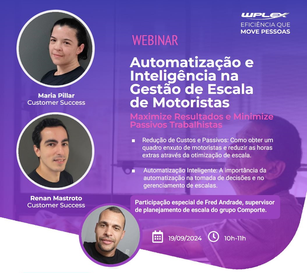 Webinar: Automatização e inteligência na geração de escala de motoristas